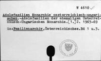 Adelsfamilien Monarchie österreichische-ungarischen [W-4610.]