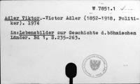 Adler, Victor [W-7851.1]
