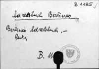 Adressbuch Berliner [B-1185.]