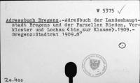 Adressbuch Bregenz [W-5375.]