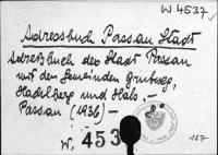 Adressbuch Passau Stadt [W-4537.]