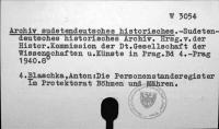 Archiv sudetendeutsches historisches