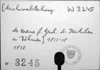 Archivabteilung des Vereins f. Geschichte der deutschen in Böhmen