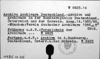 Archive Archivare Deutschland