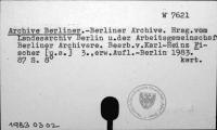 Archive Berliner