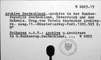 Archive Deutschland