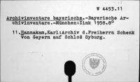 Archivinventare bayerische