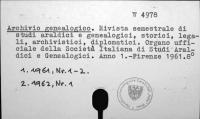 Archivio genealogico