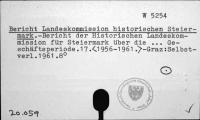 Bericht Landeskommission historischen Steiermark