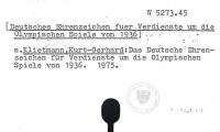 Deutsches Ehrenzeichen für Verdienste um die Olympischen Spiele von 1936