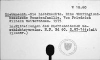 Mitteilungen des Oberhessischen Geschichtsvereins. Herausgegeben von Erwin Knauß und Herbert Krüger. [W-18.60]