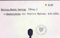Mylius, Horst Gering