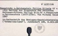 Nesselrode u. Reichenstein Philipp Wilhelm
