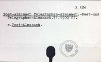 Post-Almanach Telegraphen-Almanach