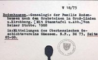 Mitteilungen des Oberhessischen Geschichtsvereins. Herausgegeben von Erwin Knauß. [W-18.73]