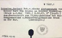 Schnehen, Herbert Freiherr von [W-7897.1]