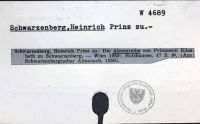 Schwarzenberg, Heinrich Prinz zu