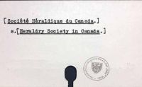 Société Héraldique du Canada siehe Heraldry Society in Canada