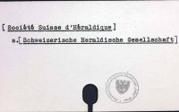 Société Suisse d'Héraldique siehe Schweizerische Heraldische Gesellschaft