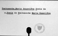 Tenbossche, Marie Genevièe Powis de