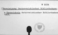 Vereinigung Österreichischer Bibliothekare
