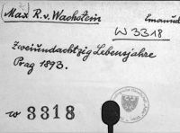 Wachstein, Max Rtr. v.