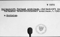 Zeitschrift Verband Archivare