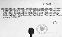 Zeitschrift Verein deutschen Geschichte