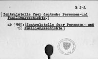 Zentralstelle für deutsche Personen- und Familiengeschichte