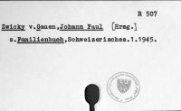 Zwicky von Gauen, Johann Paul [Herausgeber]