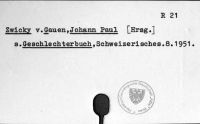 Zwicky von Gauen, Johann Paul [Herausgeber]